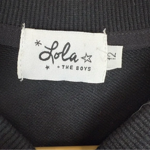 Lola and the Boys Crystal Doodle Sweatshirt Girls Size 12 - Picture 3 of 4